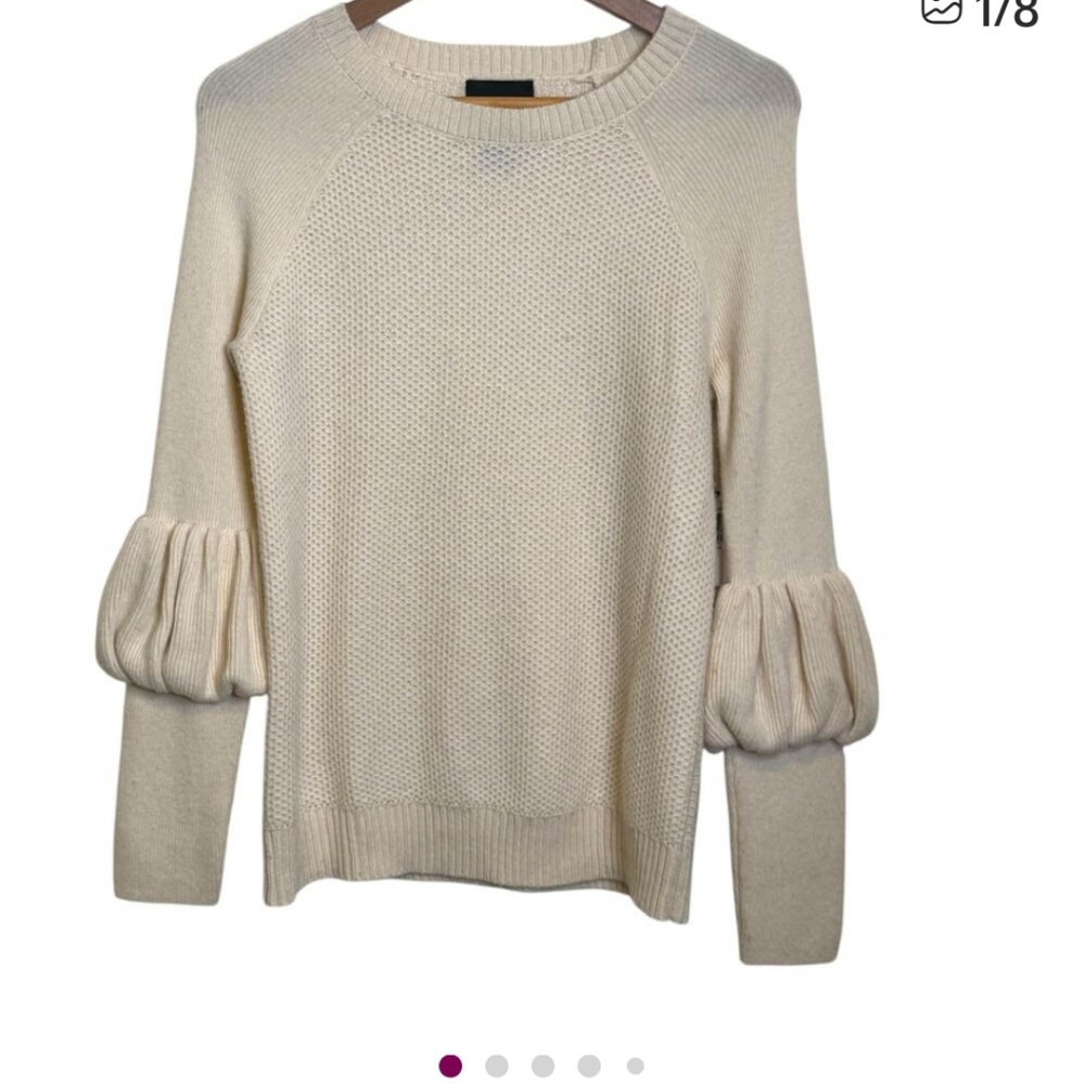 Magaschoni Cashmere Sleeved Puffy Sleeved Sweater